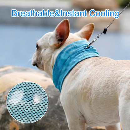 Collar Refrigerante Para Perros, Pañuelos De Cuello Para Perros, Transpirable, Disipación De Calor, Bandana Refrescante Para Perros, Bufanda De Refrigeración Instantánea Para Mascotas De Verano