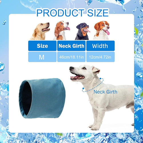 Collar Refrigerante Para Perros, Pañuelos De Cuello Para Perros, Transpirable, Disipación De Calor, Bandana Refrescante Para Perros, Bufanda De Refrigeración Instantánea Para Mascotas De Verano