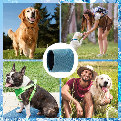 Collar Refrigerante Para Perros, Pañuelos De Cuello Para Perros, Transpirable, Disipación De Calor, Bandana Refrescante Para Perros, Bufanda De Refrigeración Instantánea Para Mascotas De Verano